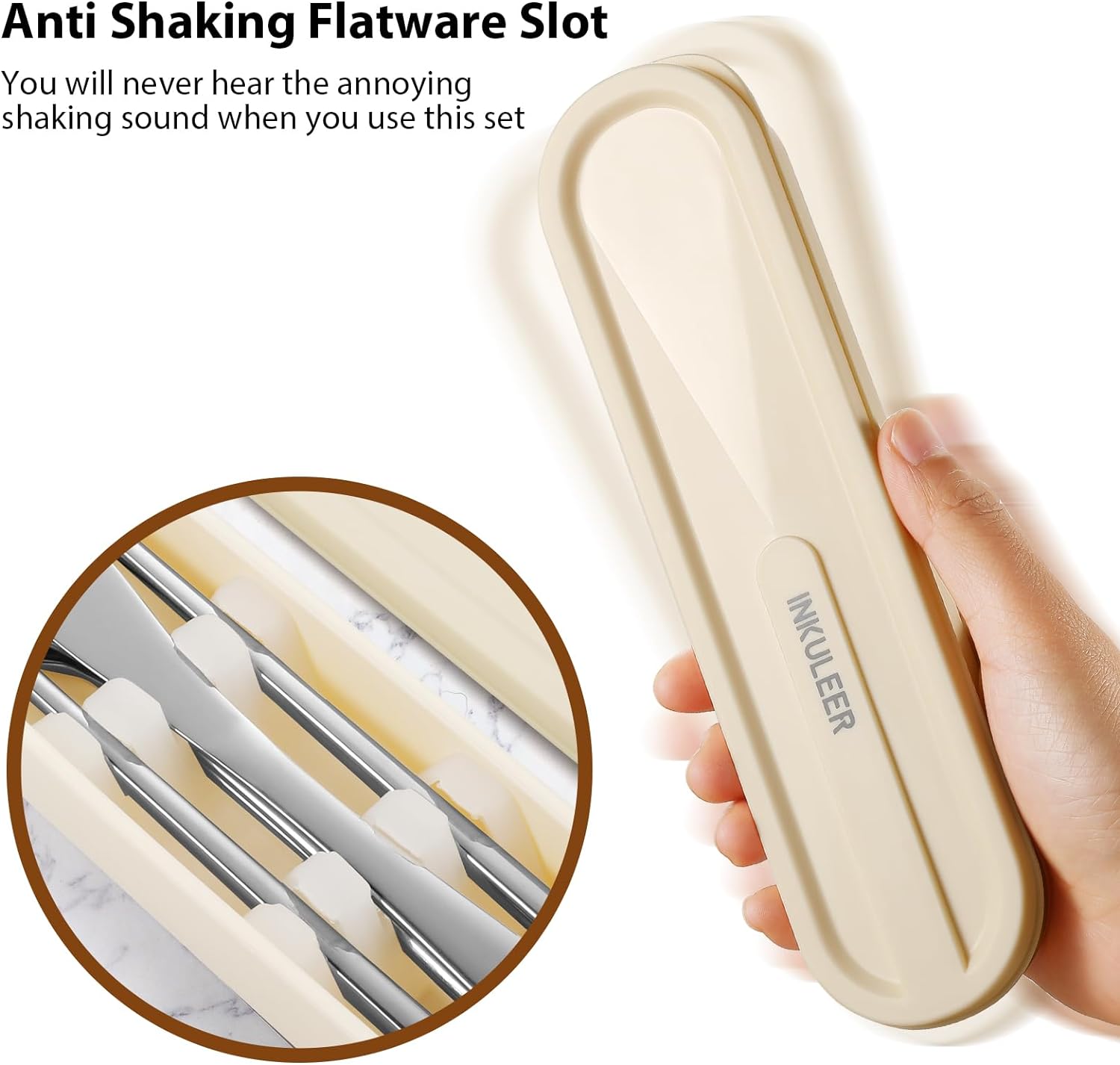 Travel cutlery set, Stainless Steel Cutlery, Reusable utensils set with case, Portable Silverware -18/8 Travel cutlery set, Stainless Steel Cutlery, Reusable utensils set with case, Portable Silverware -18/8